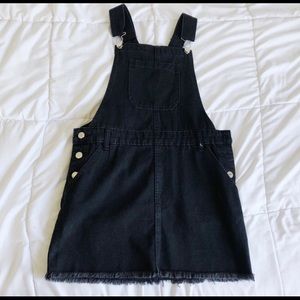 F21 black overall dress NWOT